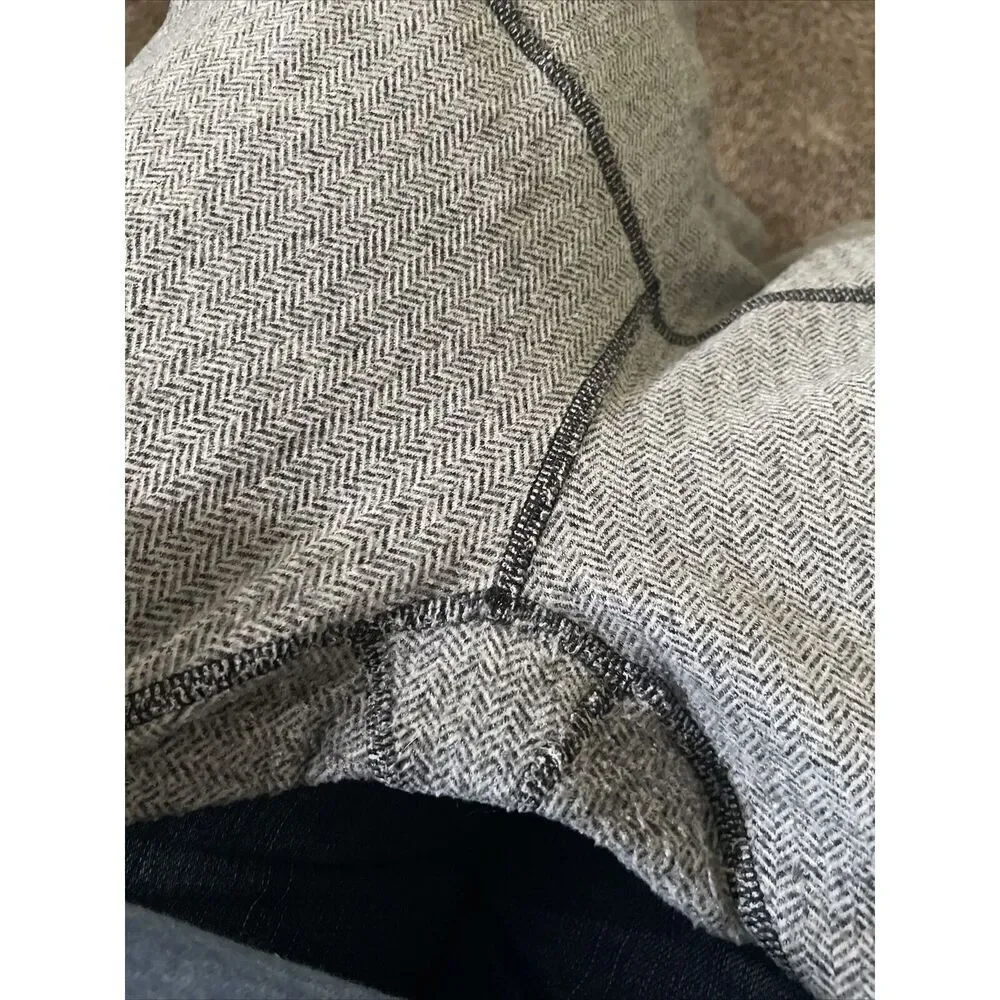 Lululemon Wunder Under‎ Tights Roll Down Pants Womens 8 Herringbone Stretch